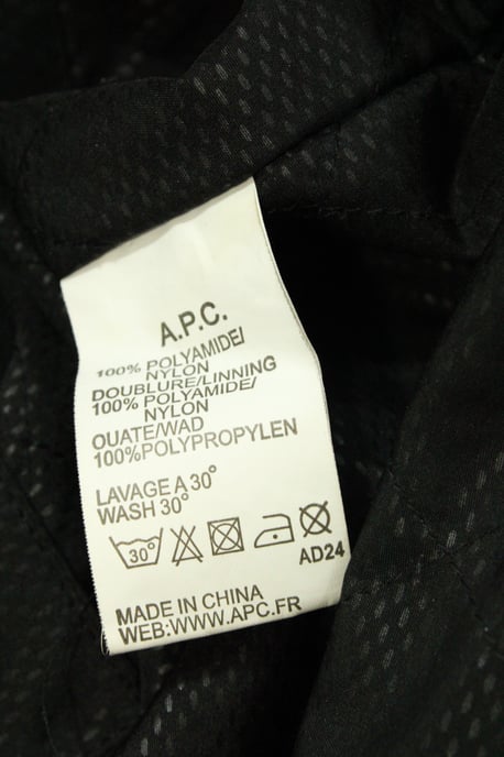 APC x KWay Windbreaker Jas in Zwart Nylon - Image 4
