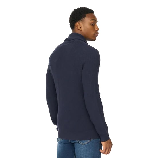 Duck and Cover Heren Venosa Schalkraag Cardigan (Marineblauw) - Image 2