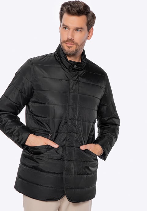 Wittchen Heren Zwarte Nylon Gewatteerde Jas - Image 1