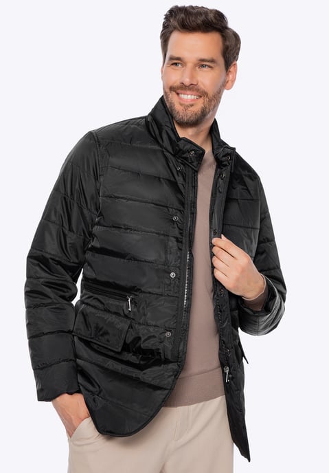 Wittchen Heren Zwarte Nylon Gewatteerde Jas - Image 3