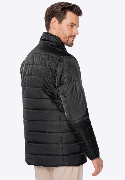 Wittchen Heren Zwarte Nylon Gewatteerde Jas - Image 4