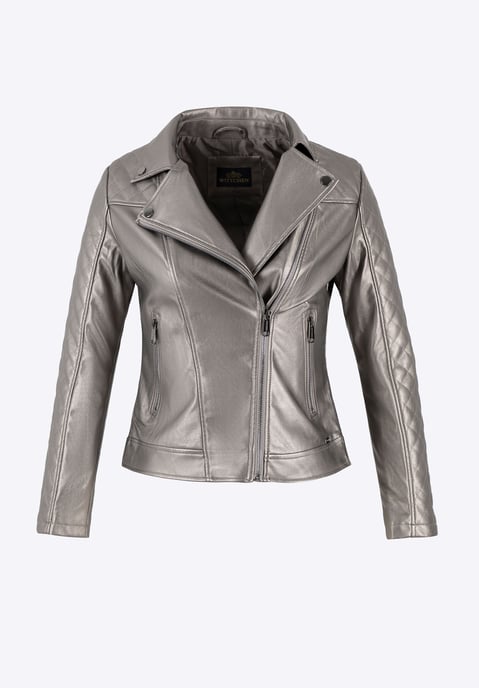 Wittchen Dames bikerjack van eco-leer, metallic bruin, lichtbruin - Image 6