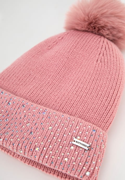 Wittchen Dames Wintermuts met Versierde Rib Roze Acryl - Image 2