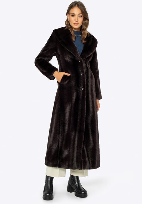 Wittchen Dames Imitatiebontjas Klassiek Donkerbruin Polyester - Image 2