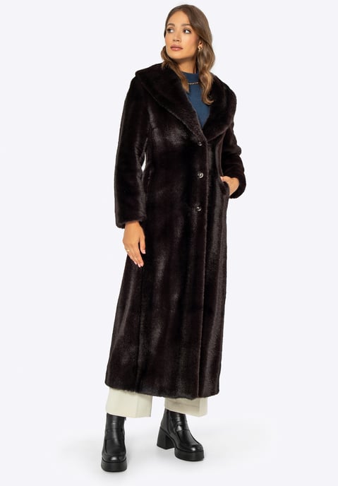 Wittchen Dames Imitatiebontjas Klassiek Donkerbruin Polyester - Image 3