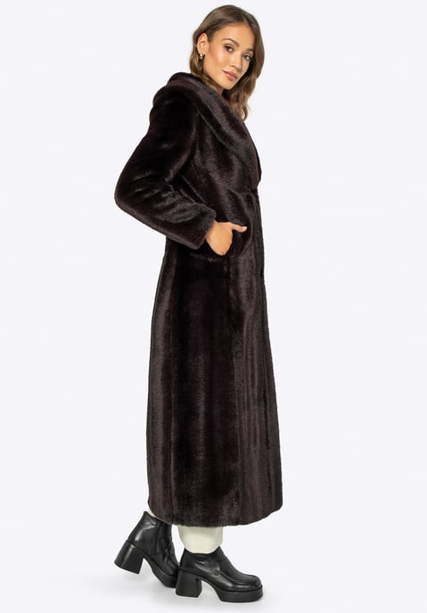 Wittchen Dames Imitatiebontjas Klassiek Donkerbruin Polyester - Image 4