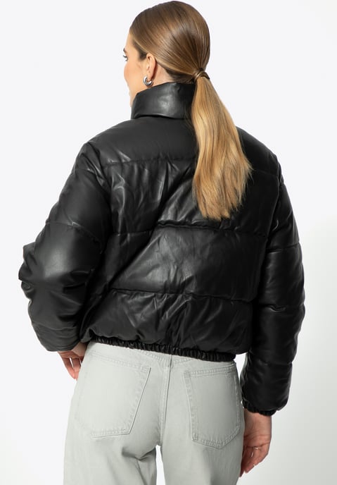 Wittchen Dames PUFF-jas in zwart imitatieleer - Image 4
