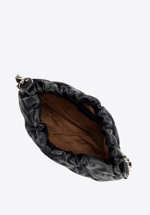 Wittchen Dames zwarte kunstleren tas met ketting - Image 3