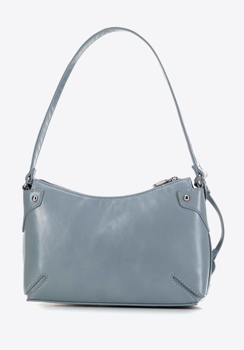 Wittchen Dames schoudertas met klinknagels, blauw, eco-leer - Image 2