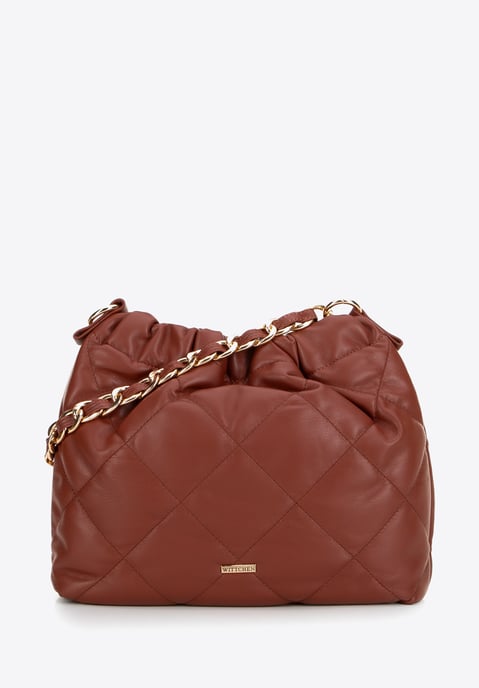 Wittchen Dames rode eco-leren tas met ketting - Image 1