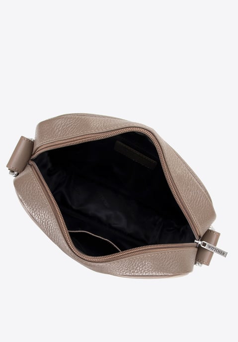Wittchen Heren Echt Lederen Messenger Bag Groot Taupe Echt Leer - Image 2