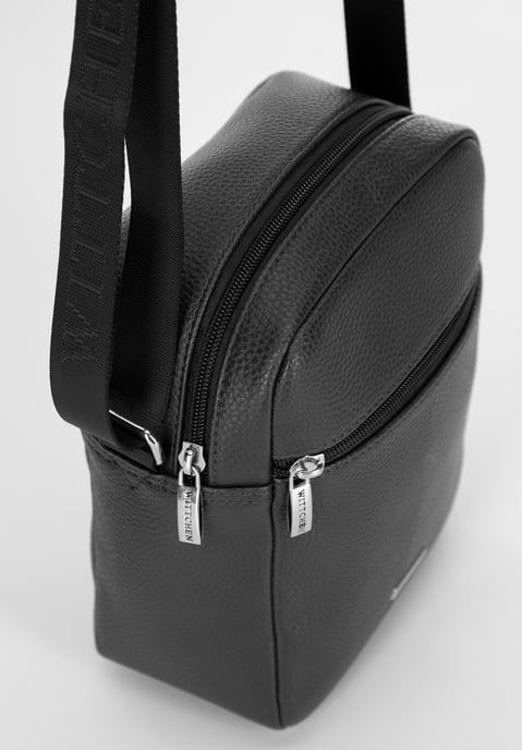 Wittchen Heren Kleine Messenger Bag in Zwart Eco-leer - Image 4