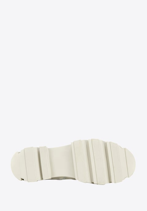 Wittchen Dames Leren Chelsea Boots op een Grijs Beige Platform, Natuurlijk Leer - Image 4