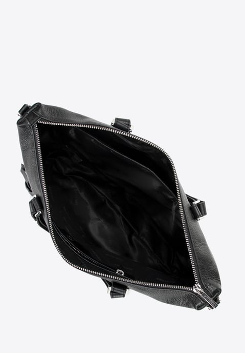 Wittchen Dames 15" Leren Laptoptas met Kwastje Zwart Natuurlijk Leer - Image 2