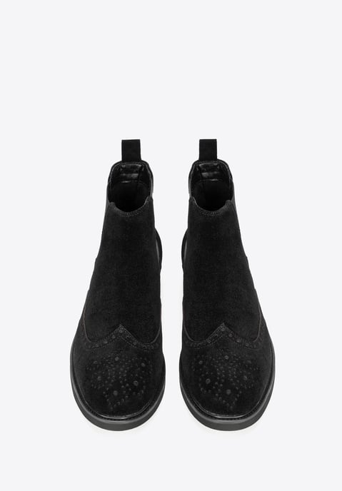 Wittchen Heren Chelsea Boots in Zwart Suède Leer - Image 2