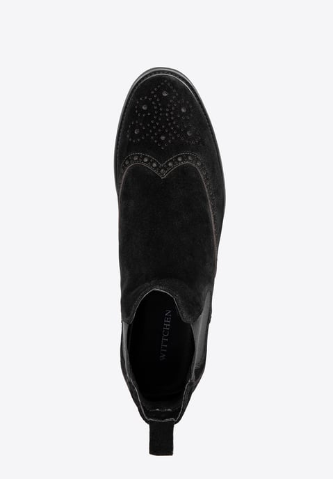 Wittchen Heren Chelsea Boots in Zwart Suède Leer - Image 4