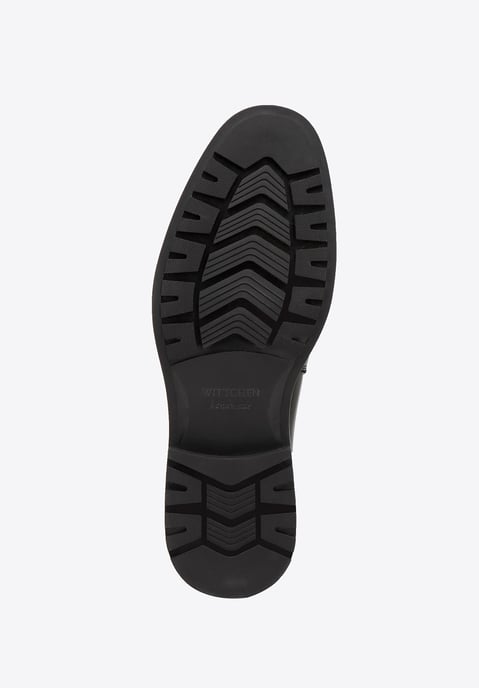 Wittchen Heren Leren Chelsea Boots met Gesp, Zwart, Natuurlijk Leer - Image 4