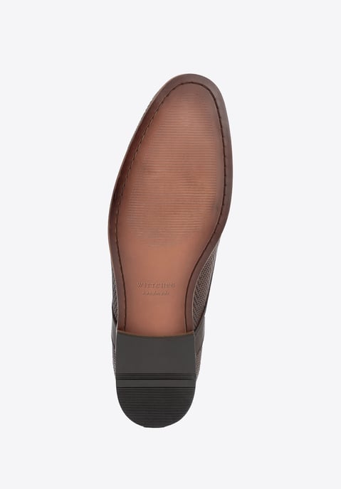 Wittchen Heren Derby schoenen van echt leer met vlechtwerk, donkerbruin - Image 5