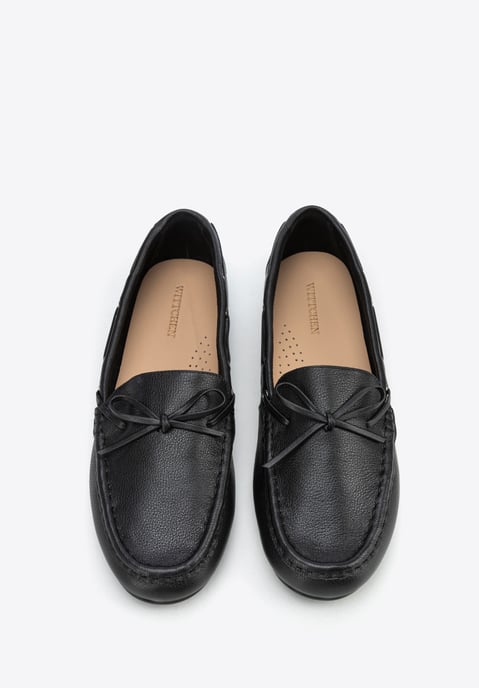 Wittchen Dames Leren Mocassins met Band Zwart Natuurlijk Leer - Image 3