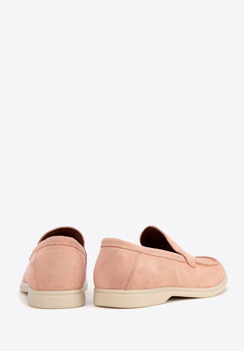 Wittchen Heren Mocassins van echt suède leer, roze - Image 5