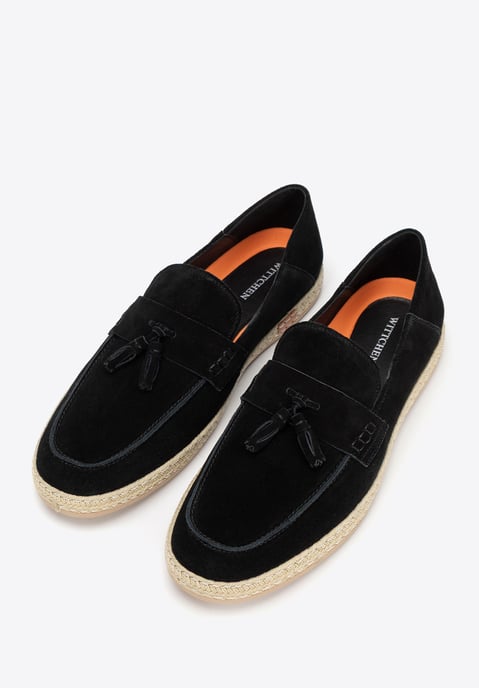 Wittchen Heren Zwarte Suède Loafers met Kwastje - Image 3