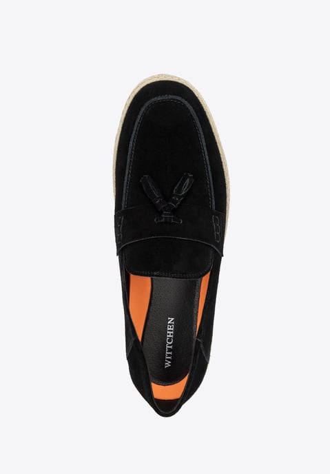 Wittchen Heren Zwarte Suède Loafers met Kwastje - Image 6