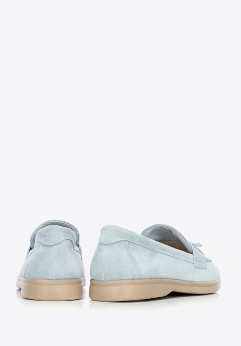 Wittchen Dames Suède Loafers met Kwastje Blauw - Image 4