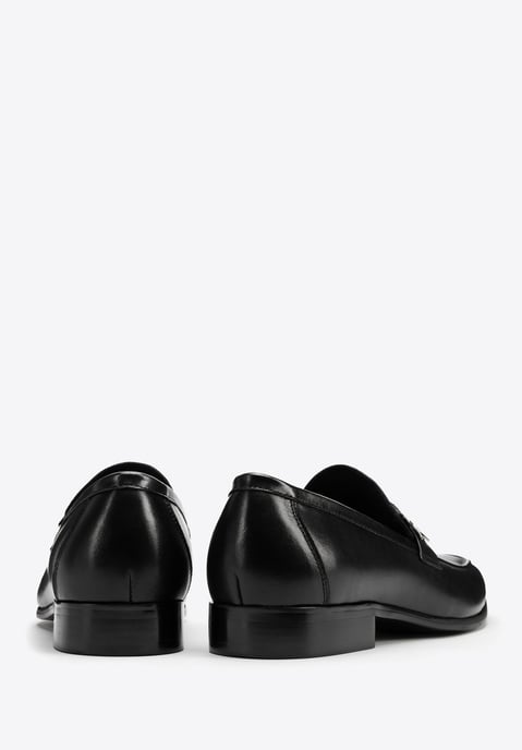 Wittchen Heren mocassins van echt leer met metalen logo zwart echt leer - Image 5