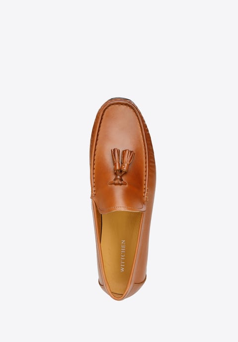 Wittchen Heren Leren Loafers met Kwastjes, Bruin, Natuurlijk Leer - Image 3