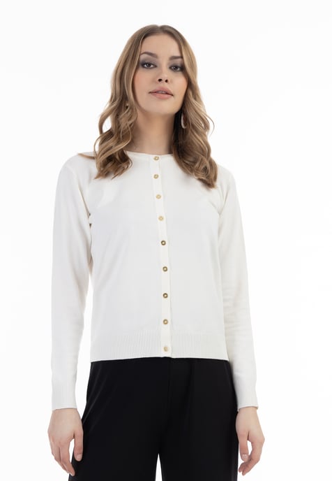 Faina Vest Dames wolwit - Image 3