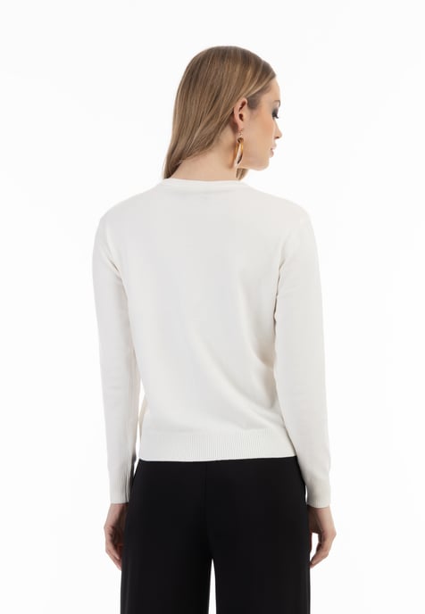Faina Vest Dames wolwit - Image 4