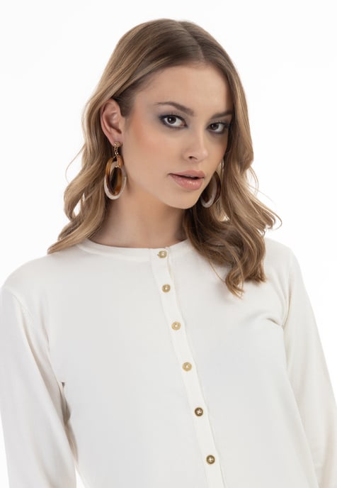 Faina Vest Dames wolwit - Image 5
