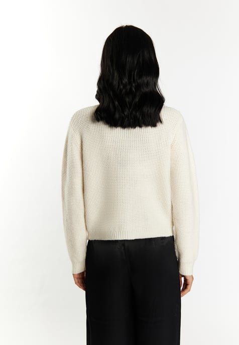 Faina Vest Dames wolwit - Image 4