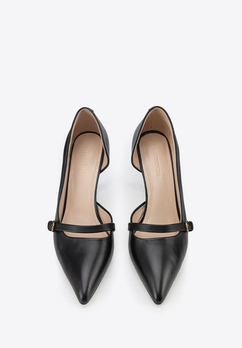 Wittchen Dames Leren Pumps met Bandje Zwart Natuurlijk Leer - Image 3