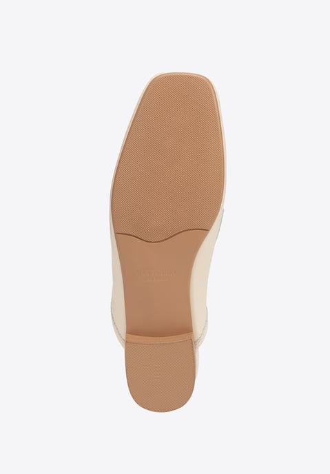 Wittchen Dames Leren Loafers met Open Hak, Beige, Natuurlijk Leer - Image 6