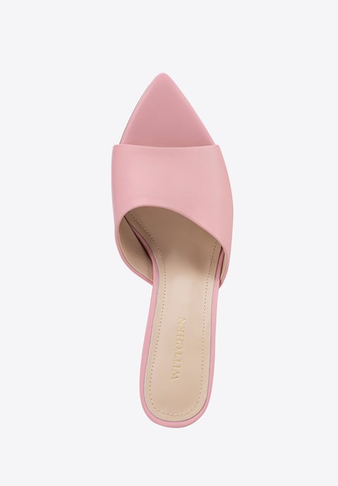 Wittchen Roze leren muiltjes met hak voor dames - Image 5