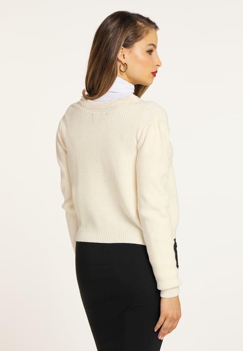 Faina Vest Dames wolwit - Image 4