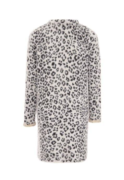 Faina Vest Dames wol wit zwart - Image 2