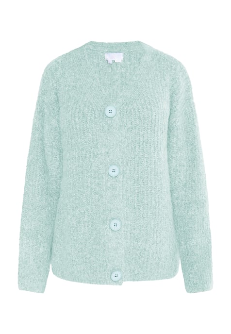 usha Gebreid vest Dames Ice mint melange - Image 1
