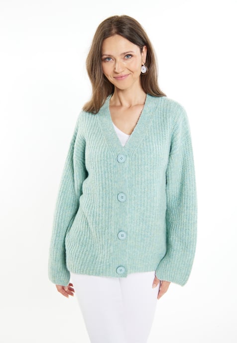 usha Gebreid vest Dames Ice mint melange - Image 3