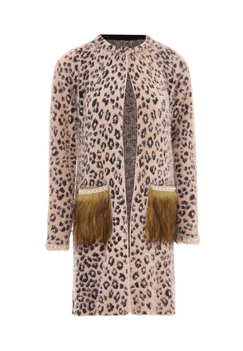 Faina Vest Dames roze zwart - Image 1