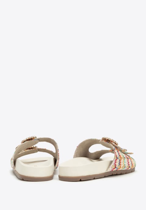 Wittchen Dames Faux Raffia Pantoffels Multicolor Synthetisch Materiaal - Image 5
