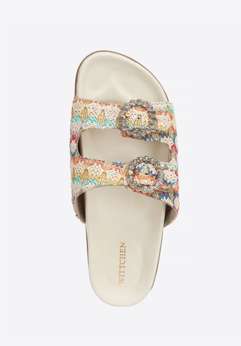 Wittchen Dames Faux Raffia Pantoffels Multicolor Synthetisch Materiaal - Image 6