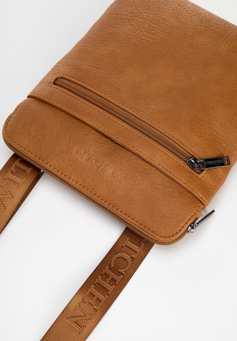 Wittchen Heren Kleine Messenger Bag in Imitatieleer Bruin - Image 5