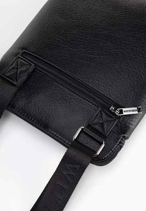 Wittchen Heren Kleine Messenger Bag in Imitatieleer Zwart - Image 5
