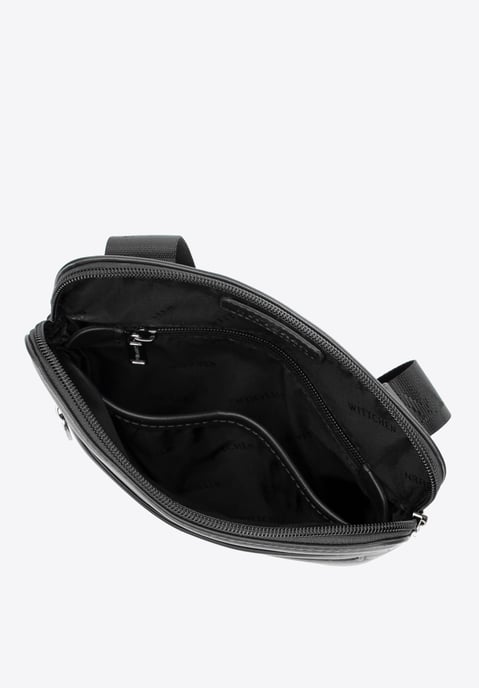 Wittchen Heren Messenger Bag in Imitatieleer Zwart - Image 3