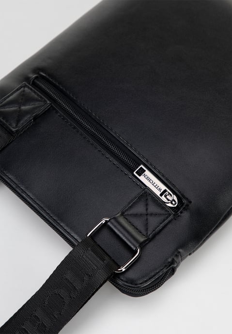 Wittchen Heren Messenger Bag in Imitatieleer Zwart - Image 4