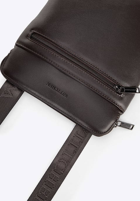 Wittchen Heren Messenger Bag in Imitatieleer Donkerbruin Eco-leer - Image 4