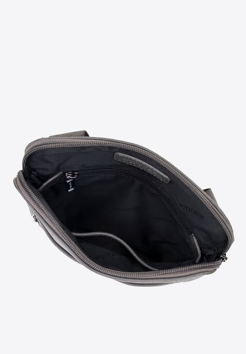 Wittchen Heren Kleine Messenger Bag in Grijs Kunstleer - Image 4