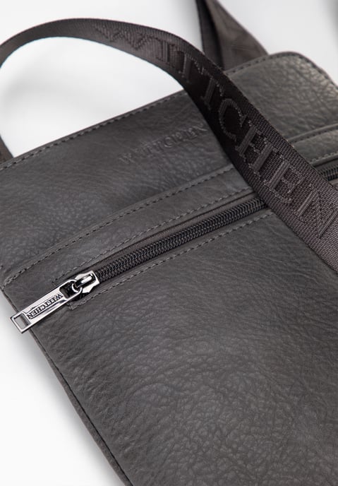 Wittchen Heren Kleine Messenger Bag in Grijs Kunstleer - Image 5